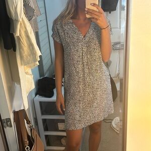 Brand new GAP navy and white polka dot flowy dress